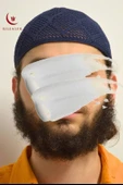 Erkek Örme Takke Lacivert  Hac ve Umre İçin İdeal Nefes Alabilir Standart Beden Takke - 1