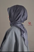 Bambu Kraş Eşarp Füme - Dört Mevsim- Yumuşak Dokulu - 1