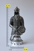 Fetih Zırh Ayetel Kürsi Biblo Orta Boy 11×27 cm– Gümüş Renk Metal Dekoratif Aksesuar - 1