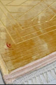 Peluş Seccade Sarı - 80x120 cm - Ekstra Konforlu - Yumuşak ve Geniş Ölçülü - 2