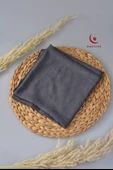 Bambu Kraş Eşarp Füme - Dört Mevsim- Yumuşak Dokulu - 3