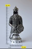 Fetih Zırh Ayetel Kürsi Biblo 11×21 cm– Gümüş Renk Metal Dekoratif Aksesuar - 6