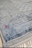 Peluş Seccade Gri - 80x120 cm - Ekstra Konforlu - Yumuşak ve Geniş Ölçülü - 2