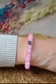 Bileklik Canlı Renkli Cam Boncuk Pembe 3 Adet – Her Bileğe Uyumlu, Şık ve Zarif Aksesuar thumbnail 1