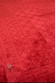 Peluş Seccade Kırmızı - 80x120 cm - Ekstra Konforlu - Yumuşak ve Geniş Ölçülü - 2