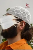Erkek Örme Takke Beyaz  Hac ve Umre İçin İdeal Nefes Alabilir Standart Beden Takke - 2
