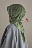 Bambu Kraş Eşarp Yeşil - 1