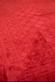 Peluş Seccade Kırmızı - 80x120 cm - Ekstra Konforlu - Yumuşak ve Geniş Ölçülü thumbnail 2