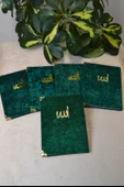 Kadife Kapaklı Allah Lafızlı Ekonomik Yasin Kitabı Yeşil - 12x17 cm, 80 Sayfa thumbnail 5