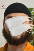 Erkek İnce Orlon Takke Siyah– Makine İşi El Örmesi, Standart Beden - 2