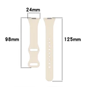 Huawei Watch Fit3 Fit 4 Fit 4 Pro İle Uyumlu İnce Ve Zarif Tasarım Silikon Kordon Kayış  Starlight thumbnail 6