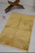 Peluş Seccade Sarı - 80x120 cm - Ekstra Konforlu - Yumuşak ve Geniş Ölçülü - 4