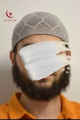Erkek Örme Takke Gri  Hac ve Umre İçin İdeal Nefes Alabilir Standart Beden Takke - 1