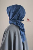 Bambu Kraş Eşarp Lacivert - 1