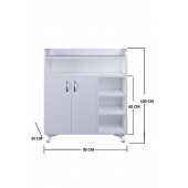 Aysimahome Verto Ayakkabılık Banyo Dolabı Mutfak Dolabı Çok Amaçlı Dolap - 1