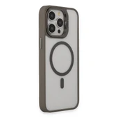 İPhone 15 Pro Uyumlu Kılıf ve Lens Magsafe Standlı Kamera Camlı Kapak - 2