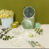 Fecra Loren 6'lı Pasta Tabağı Seti Natürel 16 Cm - 2