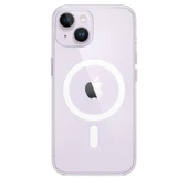 iPhone 14 Uyumlu MagSafe özellikli Şeffaf Kılıf - 5