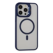 İPhone 14 Pro Max Uyumlu Kılıf ve Lens Magsafe Standlı Kamera Camlı Kapak - 1