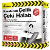 AUTOMİX KARABİNALI ÇELİK ÇEKİ HALATI 3 TON - 1