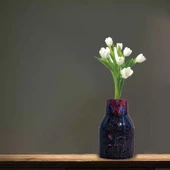 Epoksi Silikon Taş Tozu Kalıbı Hafif Konik Şişe Model Çiçek Vazo Kalıbı thumbnail 3