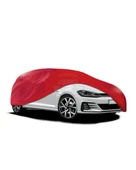 Kırmızı Penye Universal Hatchback Branda  Renault Clio, VW Polo, Hyundai i20, Toyota Yaris, Opel Corsa Uyumlu, Kompakt ve Pratik Koruma - 1