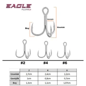 Fujin Eagle Süper Anti-Rust Üçlü İğne thumbnail 3
