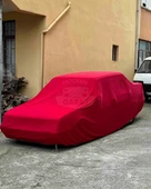 Kırmızı Penye Universal Sedan Branda  Fiat Egea, Toyota Corolla, Renault Megane, Honda Civic, Opel Astra Uyumlu, Şık ve Dayanıklı Koruma - 6