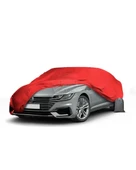 Kırmızı Penye Universal Sedan Branda  Fiat Egea, Toyota Corolla, Renault Megane, Honda Civic, Opel Astra Uyumlu, Şık ve Dayanıklı Koruma - 1