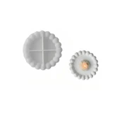 Silikon Kalıp Epoksi Taş Tozu Beton Şekilli Yuvarlak Mini Misketli Bubble Tepsi Kalıbı - 1