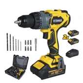 RTX3020 Şarjlı Darbeli Matkap Kömürsüz 150 Nm 2x4 Ah Plus Çift Akü Hızlı Şarj X-Lion - Akü Dahil - 2