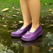 Zenne Renkli Çıplak Bahçe ve Tarım Kadın Ayakkabısı 35-41 Mürdüm - 1