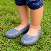 Patik Makosen Bahçe ve Tarım Kız Çocuk Ayakkabısı 26-30 Gri - 1