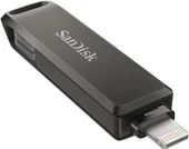 SanDisk iXpand Luxe Flash Sürücü 2'si 1 arada iPhone Bellek 64GB (iPad Uyumlu, Otomatik Yedekleme, USB-C ve Lightning Bağlantı Noktası, Şifre Koruması, iXpand Uygulaması), Gümüş Teşhir thumbnail 1