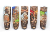 Ahşap Dua Asmalı Kumlu Mask 30 Cm 3galıleo-8 - 1