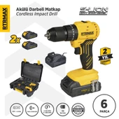 RTS5012 Şarjlı Darbeli Matkap Kömürsüz 54 Nm 2x2 Ah 20V Çift Akü S-Lion - Akü Dahil - 1