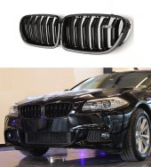 BMW F10 PARLAK SİYAH ÇİFT ŞERİT M5 PANJUR SETİ 2011-2016 - 3