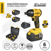 RTS5020 Şarjlı Torklu Vidalama Makinası Kömürsüz 200 Nm 2x4 Ah 20V Çift Akü S-Lion - Akü Dahil - 1