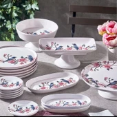 Fecra Pink Bird 18 Parça Servis ve Sunum Seti - 2