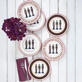 Fecra Kurşun Asker 6 Parça Pasta Tabağı Seti - 1