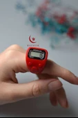 Mini Işıklı Zikirmatik Kırmızı - 2
