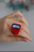 Mini Işıklı Zikirmatik Kırmızı - 1