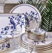 Fecra Blue Bird 35 Parça Gold Fileli Kahvaltı Seti - 2