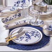 Fecra Blue Bird 35 Parça Gold Fileli Kahvaltı Seti - 3