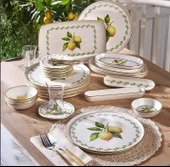 Fecra Lemone 35 Parça Gold Fileli Kahvaltı Seti - 1