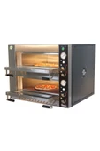 OSİMO Çift Katlı Elektrikli Pizza ve Lahmacun Fırını | 8 Pizza Kapasitesi | 8x25cm | 220V & 380V Uyumlu - 1