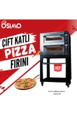 OSİMO Çift Katlı Elektrikli Pizza ve Lahmacun Fırını | 8 Pizza Kapasitesi | 8x25cm | 220V & 380V Uyumlu - 3
