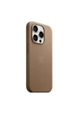 Apple iPhone 15 Pro için MagSafe özellikli Mikro Dokuma Kılıf - Vizon Grisi ​​​​​​​ Outlet - 5