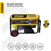 RTR6500E3 Benzinli Jeneratör (Trifaze) 6.8 Kva / 5.5 kW 380 V İpli / Marşlı (Akülü) - 1