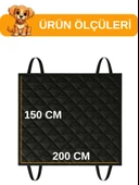 Beylini Evcil Hayvan Araba Koltuk Örtüsü Su Geçirmez cDayanıklı Hamak Tasarım Arka Koltuk Koruma Kılıfı Kaymaz Universal Kedi Köpek Araç Aksesuarları 150X200 cm - 5